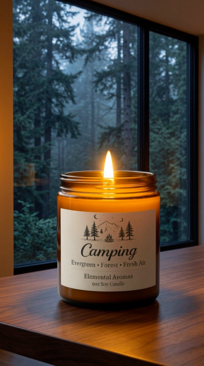 Camping Forest & Fresh Air Soy Candle