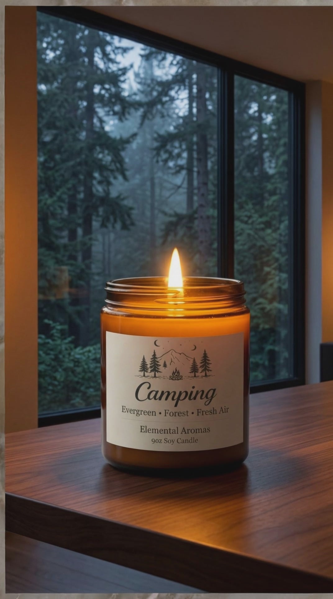 Camping Forest & Fresh Air Soy Candle
